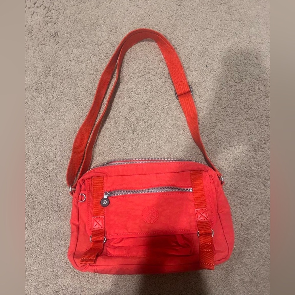 Kipling Orange Crossbody Shoulder Bag - Casual Everyday Style
